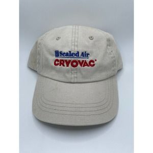 Sealed Air CRYOVAC Hat Beige Adjustable Men’s Cap Rare